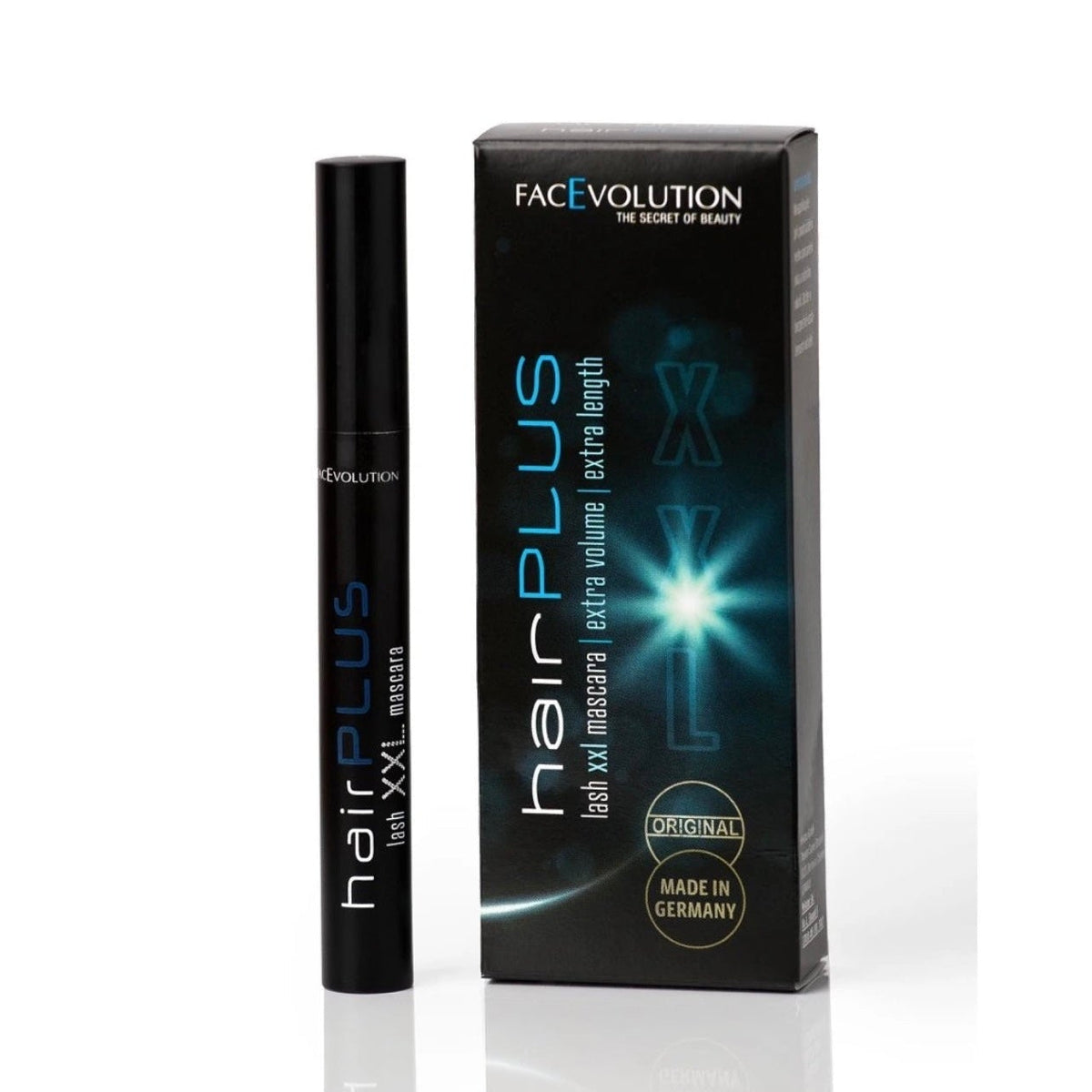 HairPlus XXL Mascara by FacEvolution for precise lash application – mascara wand detail