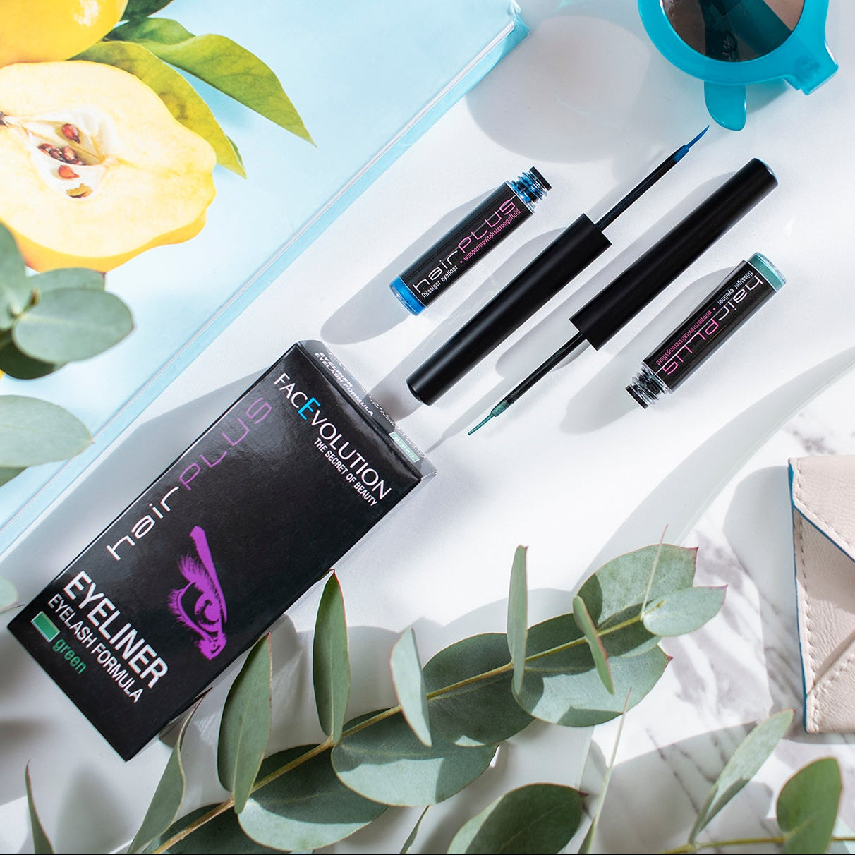 HairPlus Eyeliner by FacEvolution for bold, smudge-resistant eye definition – lifestyle beauty shot