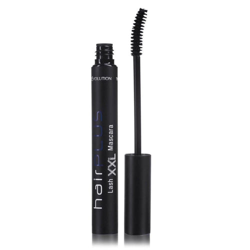 HairPlus XXL Mascara by FacEvolution for long-wearing dramatic lashes – applied lash effect