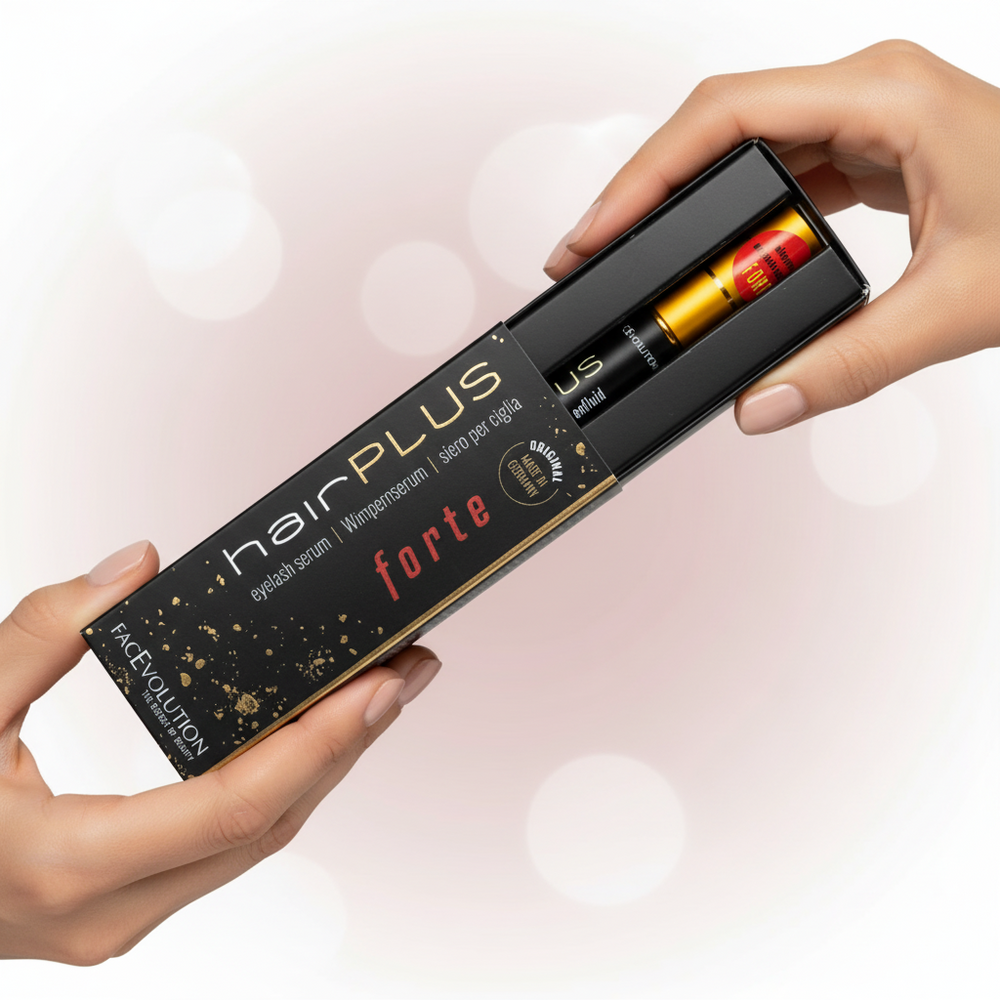 HairPlus FORTE Eyelash Serum by FacEvolution for visibly longer, denser lashes – serum detail