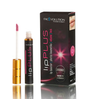 Facevolution Lip Booster 5 ml in Plum shade with applicator and product packaging for fuller, plumper lips