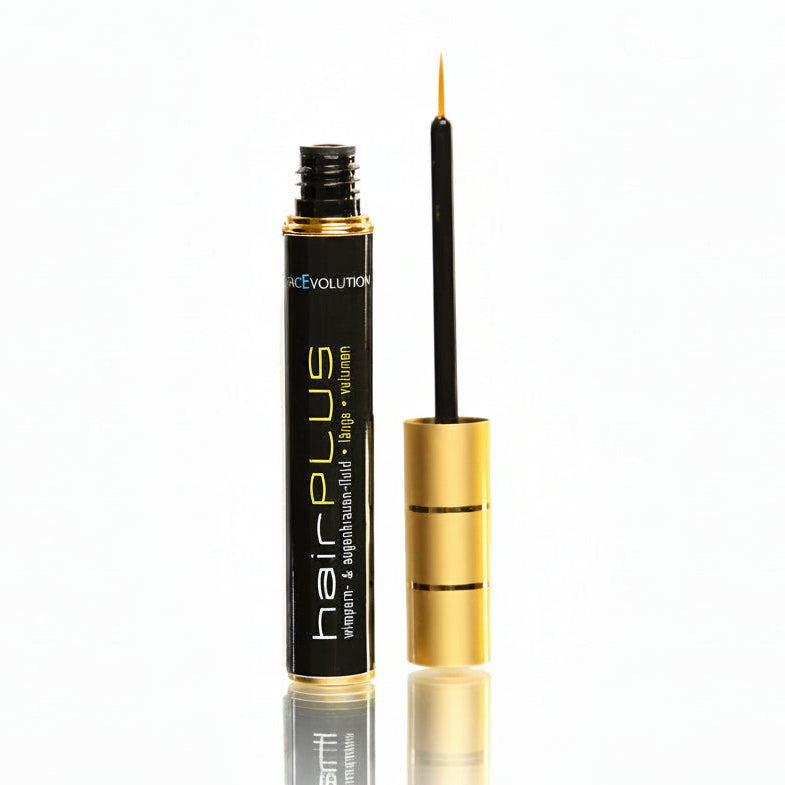 HairPlus Eyelash Serum by FacEvolution for eyelash growth – serum bottle close-up