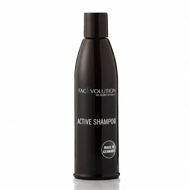Haircare Active Shampoo 250 ml by FacEvolution for volumized, healthy hair – shampoo bottle