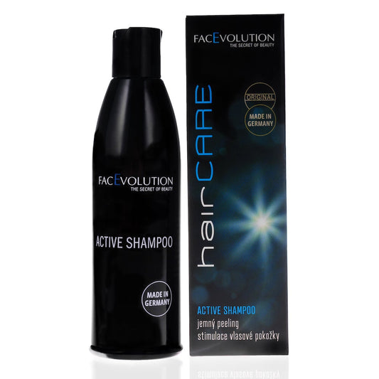 Haircare Active Shampoo 250 ml by FacEvolution for cleansed, strengthened hair – shampoo with packaging